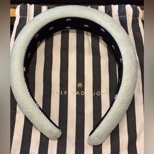 Lele Sadoughi Pastel Green Velvet Headband